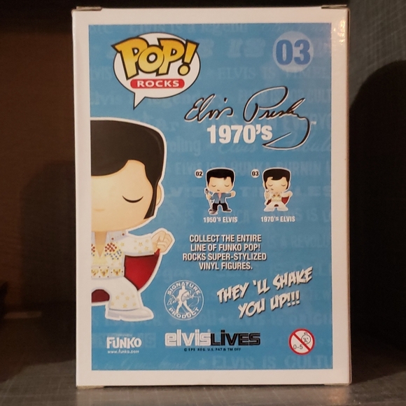 Funko Pop! 1970's Elvis Presley Vinyl Figure - Picture 4 of 8